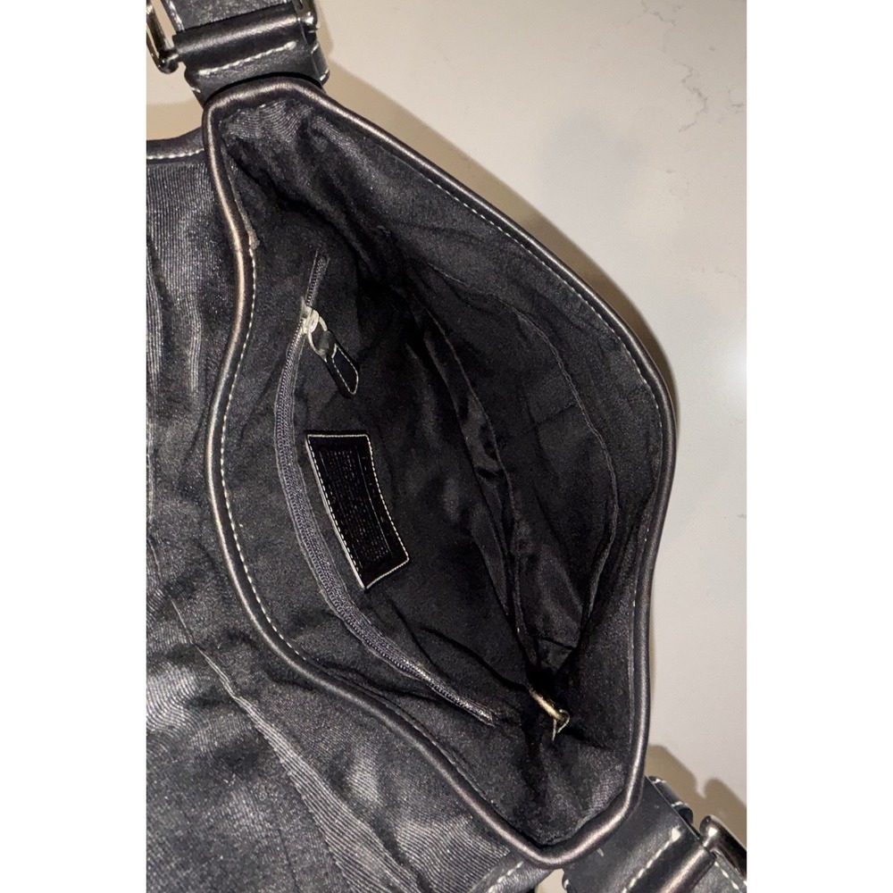 Coach Black F3K-6376 Convertible Shoulder Bag Crossbody Purse Bag Excellent Cond - Picture 13 of 14